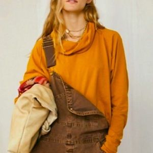 FREE PEOPLE Long Sleeve Women’s Cowl Top, PreOwned (Top Only)